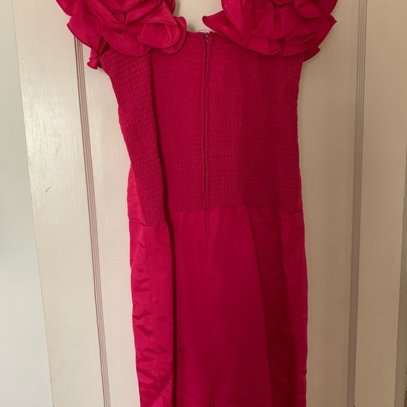 90’s retro fuschia formal party dress size 9-10 - Picture 3 of 6